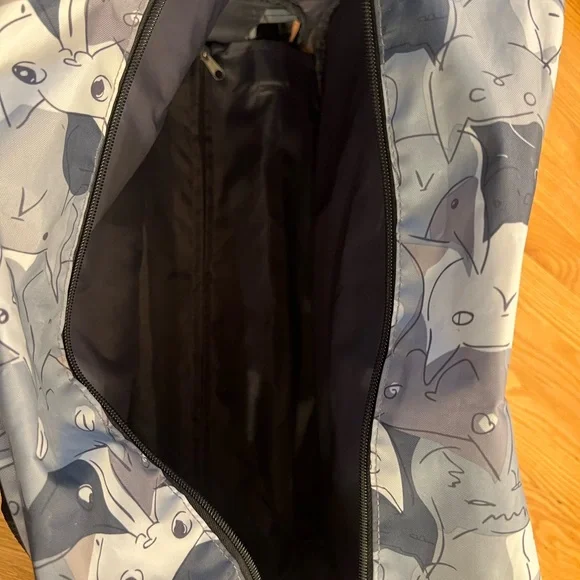 Lucas duffel bag with a grey cat pattern - Picture 3 of 6